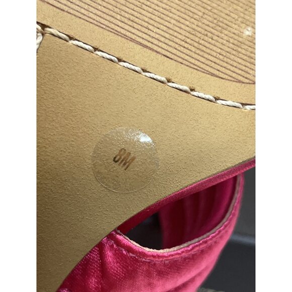 Vince Camuto VC-Sarendie 8M Satin Fuchsia High Heel Sandals HOCO Prom - Picture 11 of 12